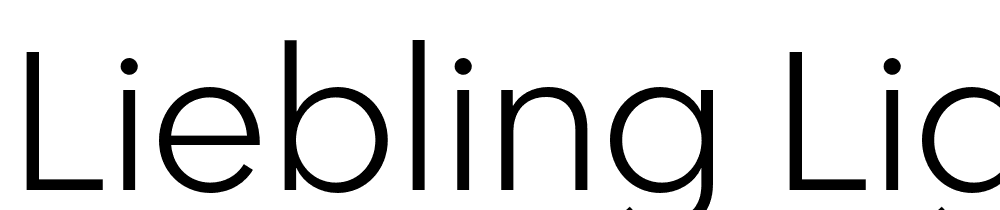 Liebling-Light font family download free