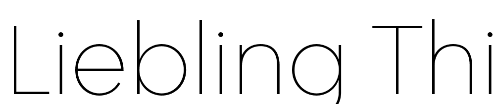 Liebling-Thin font family download free