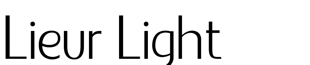 LIEUR-Light font family download free