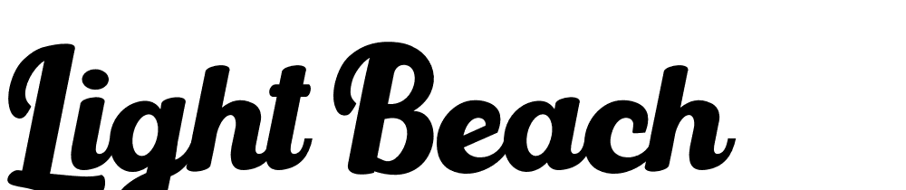 light_beach font family download free