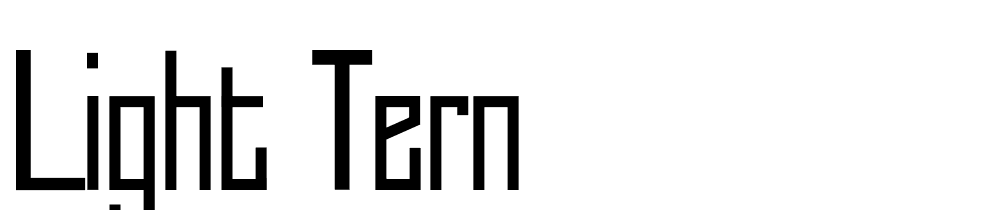 Light-Tern font family download free