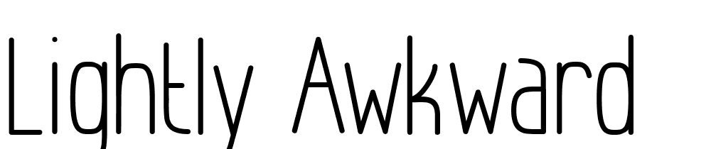 lightly_awkward font family download free