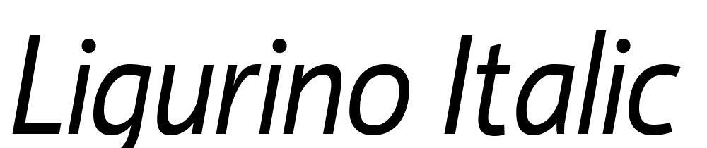 Ligurino-Italic font family download free