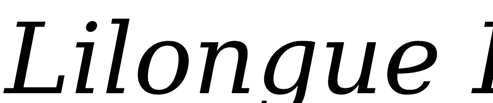 Lilongue-Italic font family download free