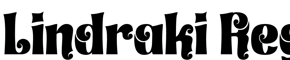 Lindraki-Regular font family download free