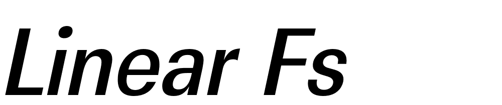 Linear Fs font family download free