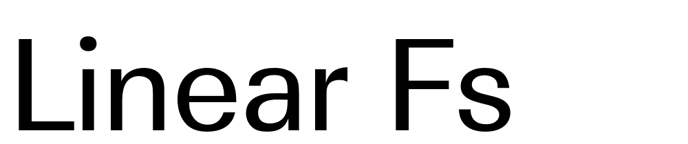 Linear Fs font family download free