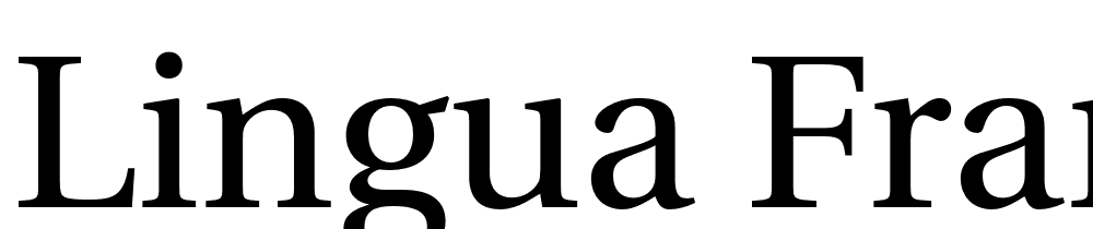 Lingua-Franca-Regular font family download free