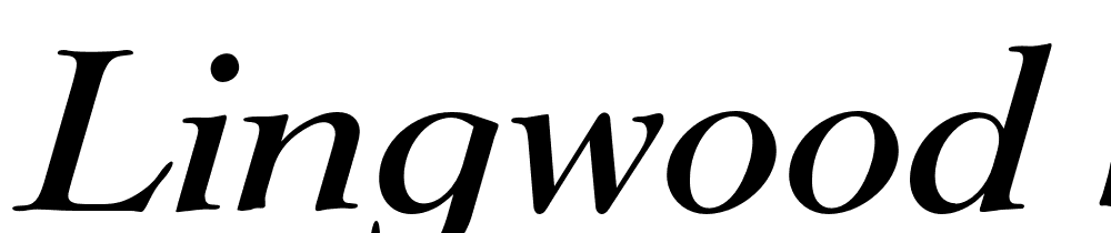 Lingwood Serial font family download free