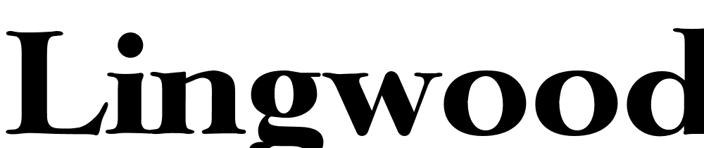 Lingwood Serial font family download free