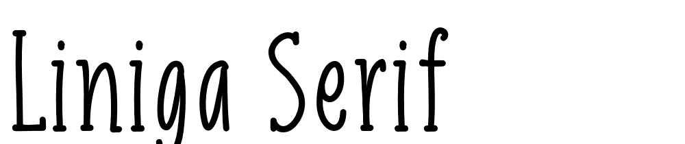 Liniga Serif font family download free