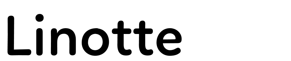 Linotte font family download free