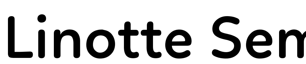 Linotte Sem font family download free