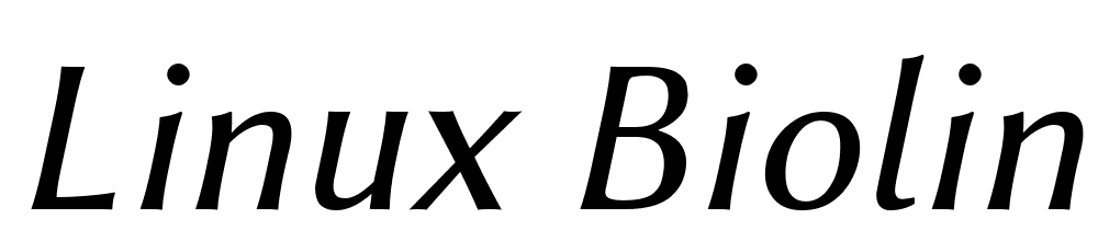 Linux-Biolinum-Italic font family download free