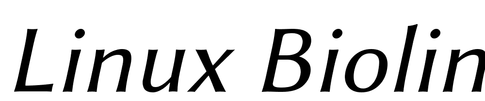 Linux-Biolinum-Slanted font family download free