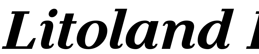 Litoland-Italic font family download free