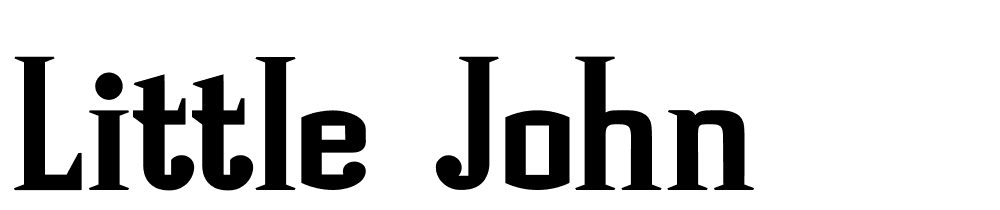 Little-John font family download free