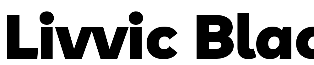 Livvic-Black font family download free