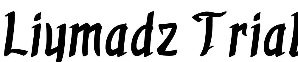 Liymadz Trial font family download free