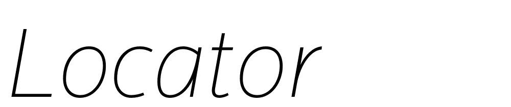 Locator font family download free