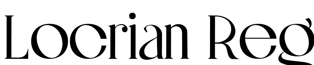 Locrian-Regular font family download free