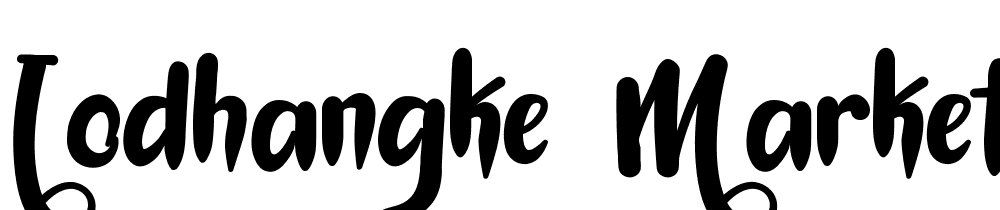 Lodhangke-Market font family download free