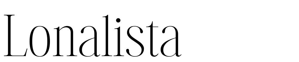 Lonalista font family download free