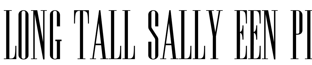 Long-Tall-Sally-EEN-Plain font family download free