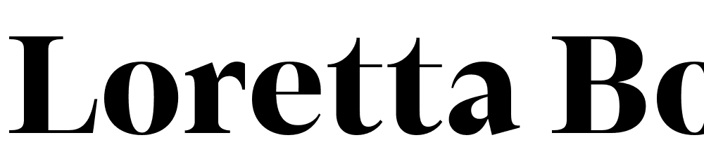 Loretta-Bold-Display font family download free