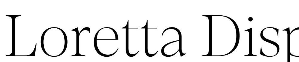 Loretta-Display-VF-ExtraLight font family download free