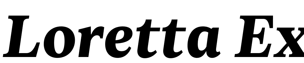 Loretta-ExtraBold-Italic font family download free