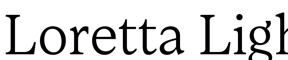 Loretta-Light font family download free