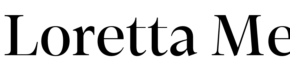 Loretta-Medium-Display font family download free