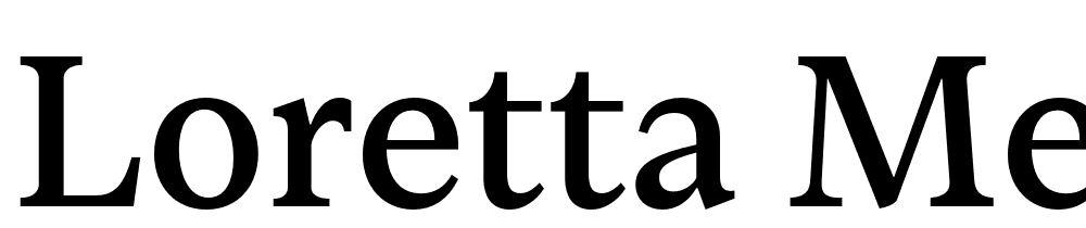 Loretta-Medium font family download free