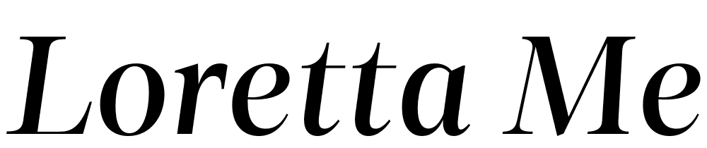 Loretta-Medium-Italic-Display font family download free