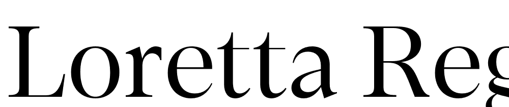Loretta-Regular-Display font family download free