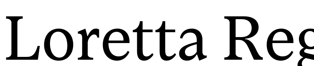Loretta-Regular font family download free
