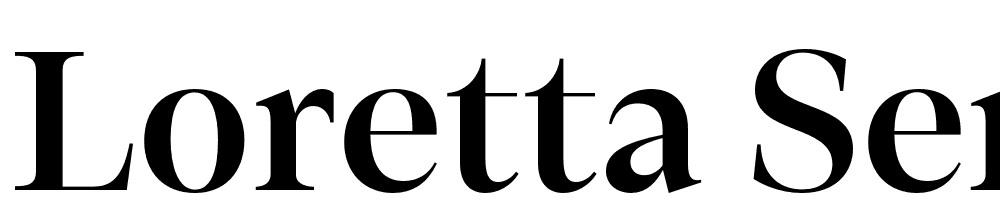 Loretta-SemiBold-Display font family download free