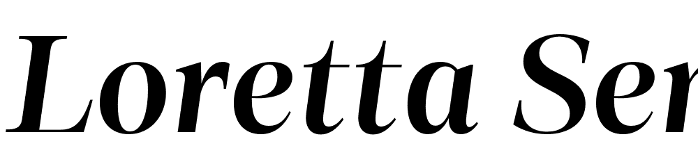 Loretta-SemiBold-Italic-Display font family download free