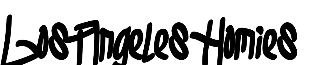 Los Angeles Homies font family download free