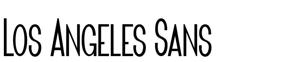 Los-Angeles-sans font family download free