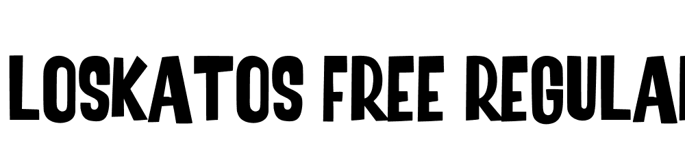 Loskatos-Free-Regular font family download free