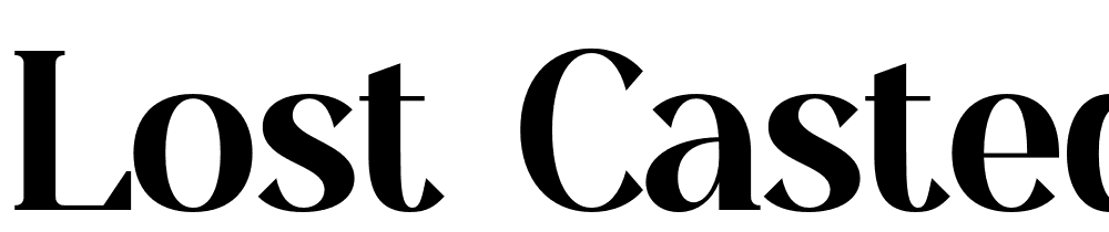 lost-castedral font family download free