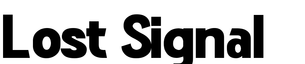 Lost-Signal font family download free