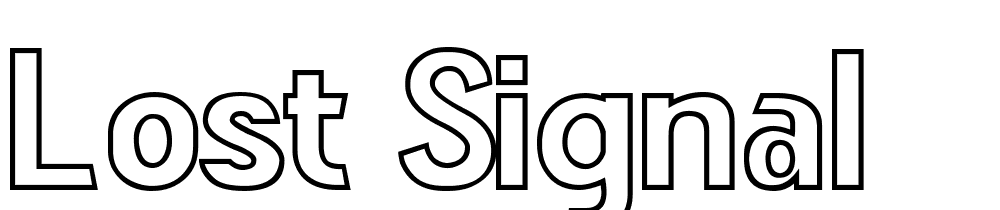 lost_signal font family download free