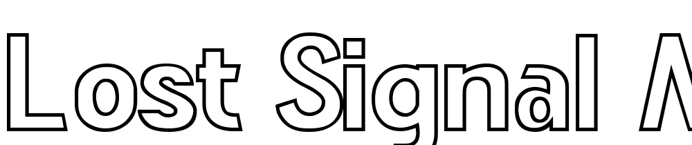 Lost-Signal-Medium font family download free