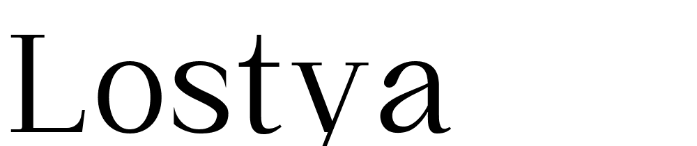 lostya font family download free