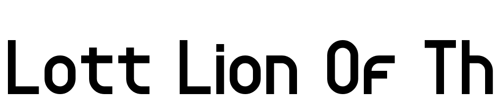 lott_lion_of_the_tribe font family download free