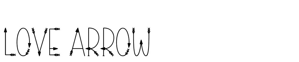 love_arrow font family download free