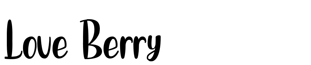 Love-Berry font family download free